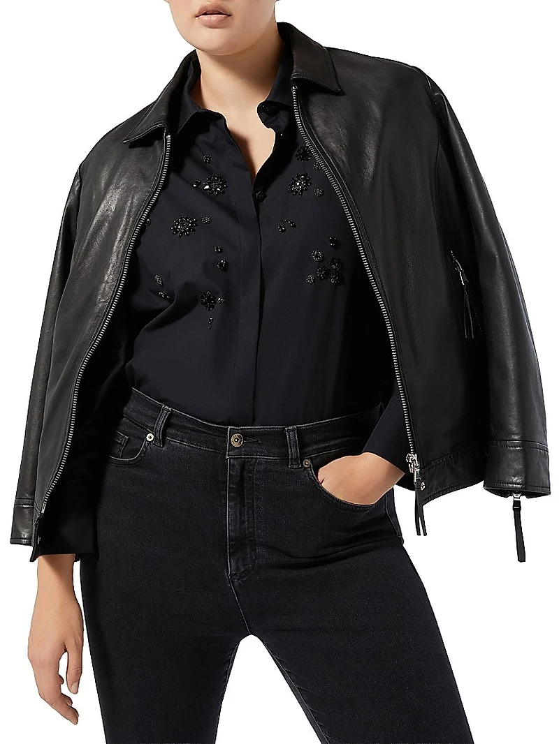 Embroidered Poplin Shirt