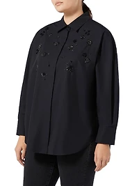 Embroidered Poplin Shirt