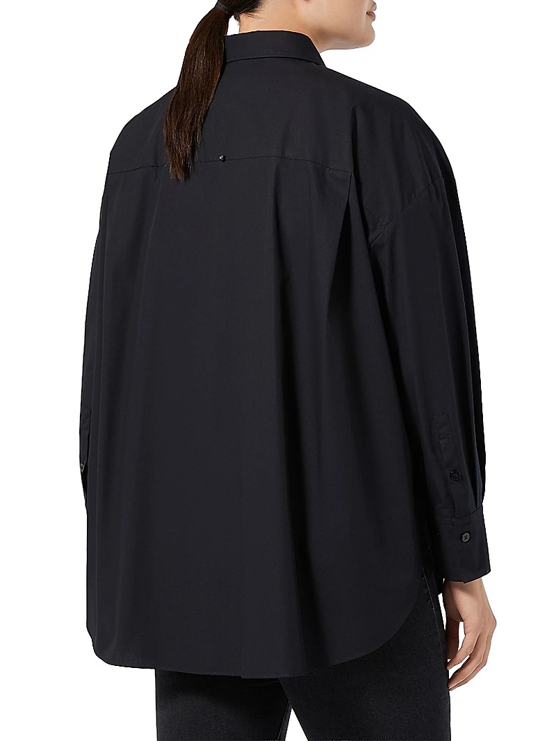 Embroidered Poplin Shirt