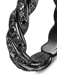Sculpted Cable Flex Band Ring 18K White Gold
