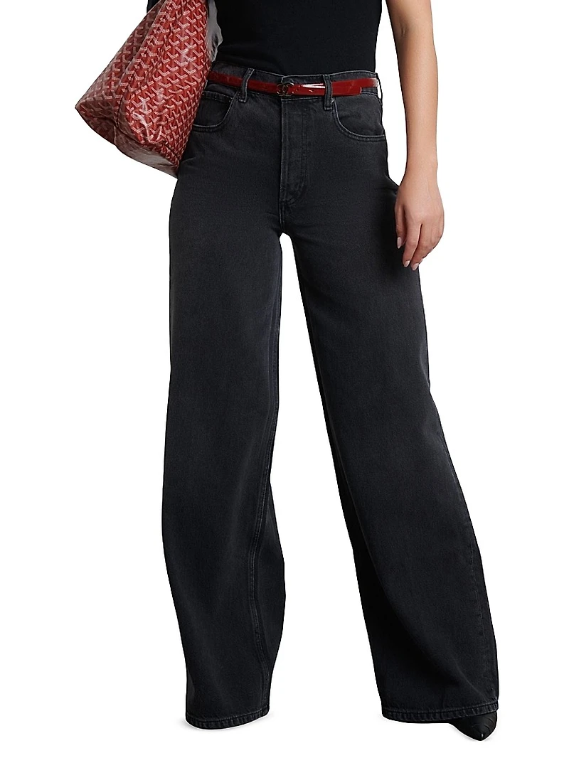 The Jovi Retro Wide Leg High Rise Jeans