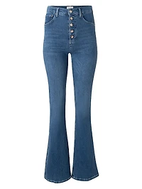 The Ricky High Rise Flare Stretch Jeans