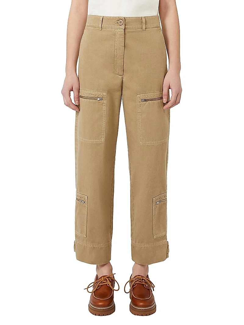 Cotton Satin Trousers