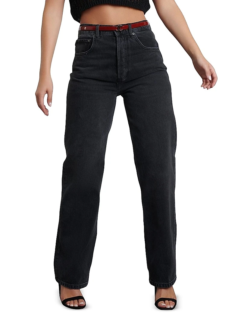 The Ziggy Straight Leg High Rise Jeans
