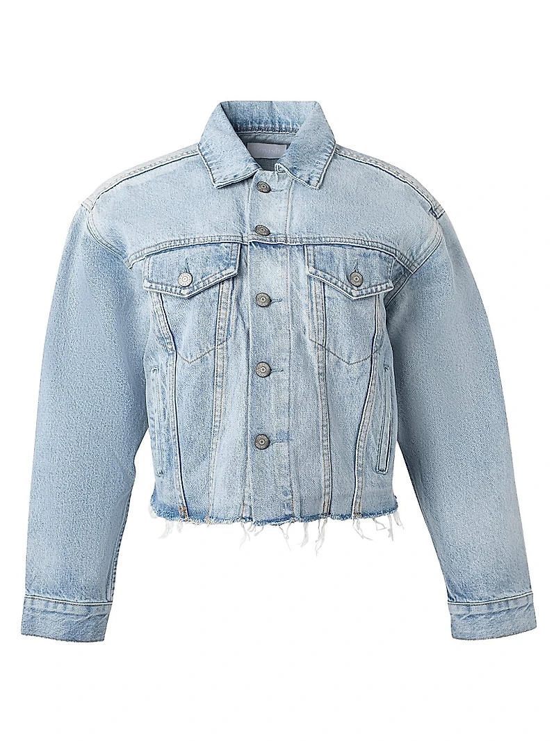 The Harvey Oversized Cutoff Denim Jacket