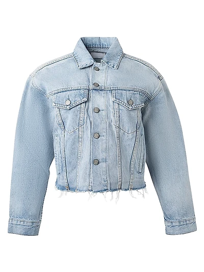 The Harvey Oversized Cutoff Denim Jacket