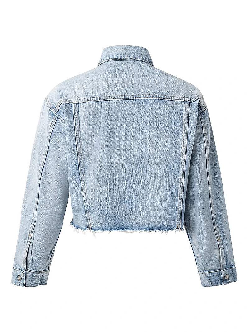 The Harvey Oversized Cutoff Denim Jacket