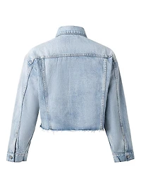 The Harvey Oversized Cutoff Denim Jacket