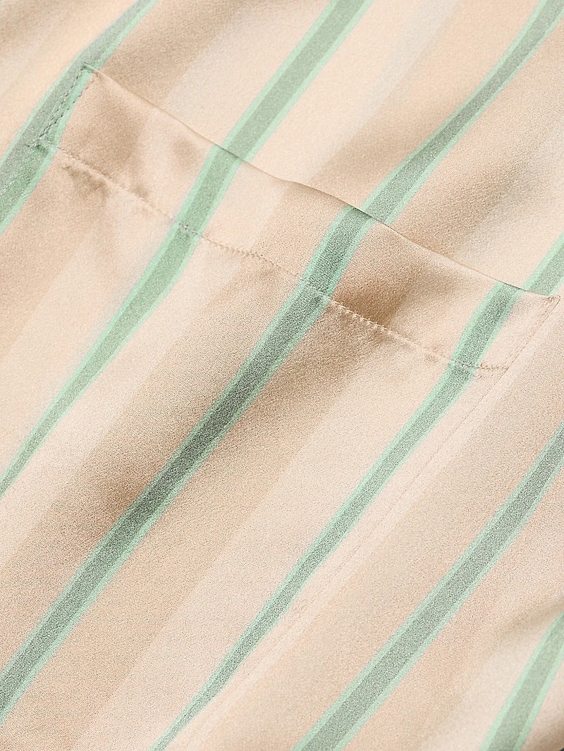 Striped Silk T-Shirt & Shorts