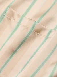 Striped Silk T-Shirt & Shorts