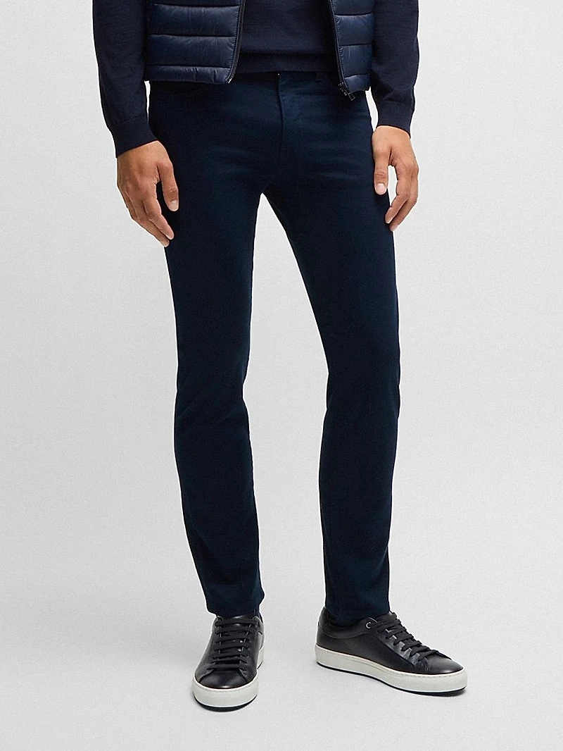 Delaware Slim-Fit Trousers Brushed Satin
