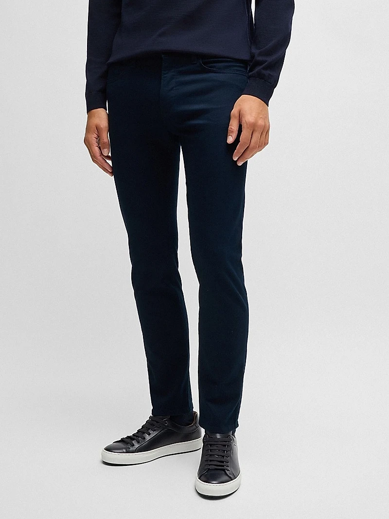 Delaware Slim-Fit Trousers Brushed Satin
