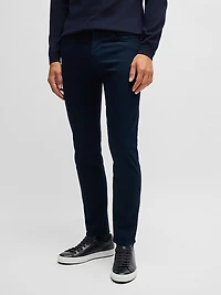 Delaware Slim-Fit Trousers Brushed Satin