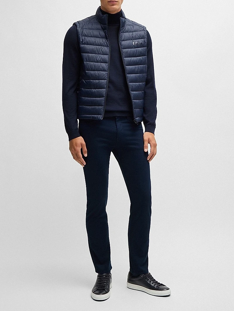 Delaware Slim-Fit Trousers Brushed Satin