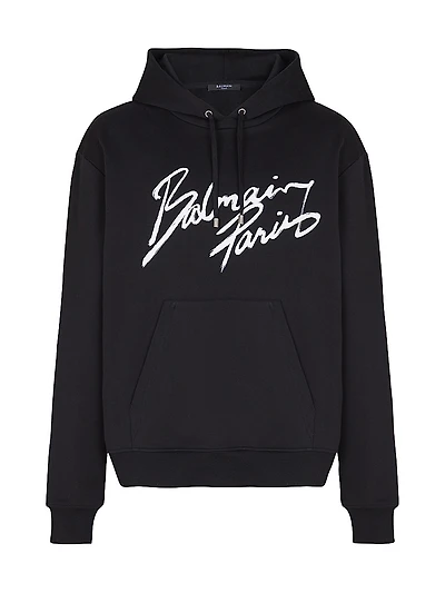 ''Balmain Paris'' Writing Hoodie