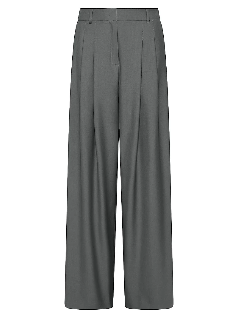 Wide Fit Gabardine Trousers