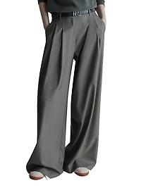 Wide Fit Gabardine Trousers