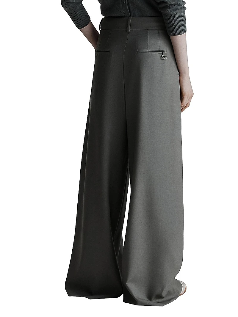 Wide Fit Gabardine Trousers