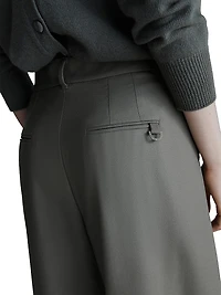 Wide Fit Gabardine Trousers