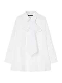 Cotton Poplin Tunic Top