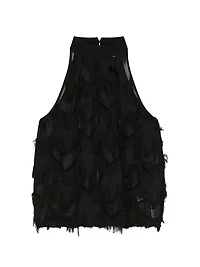 Sleeveless Fil Coupé Top
