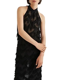 Sleeveless Fil Coupé Top