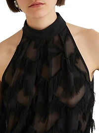 Sleeveless Fil Coupé Top