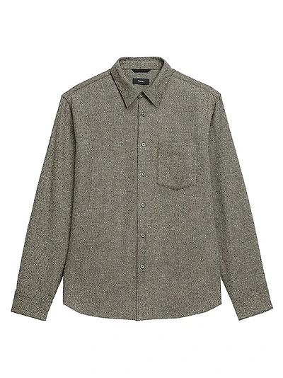 Weekend Herringbone Cotton Flannel Shirt