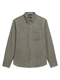 Weekend Herringbone Cotton Flannel Shirt