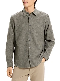 Weekend Herringbone Cotton Flannel Shirt