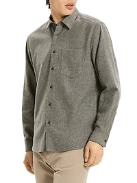 Weekend Herringbone Cotton Flannel Shirt