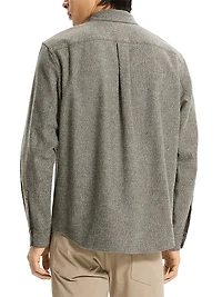 Weekend Herringbone Cotton Flannel Shirt