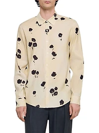 Floral Print Linen Shirt