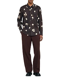Floral Print Linen Shirt