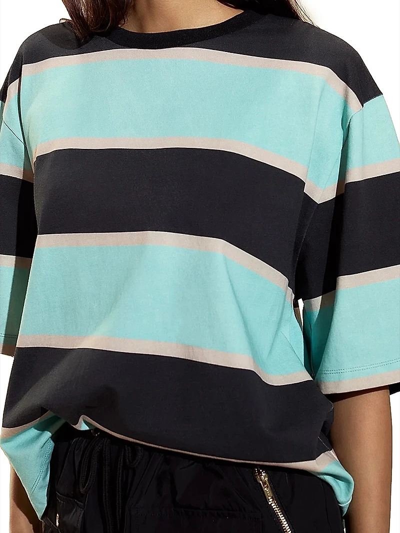 Malibu Striped Oversized T-Shirt