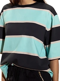 Malibu Striped Oversized T-Shirt