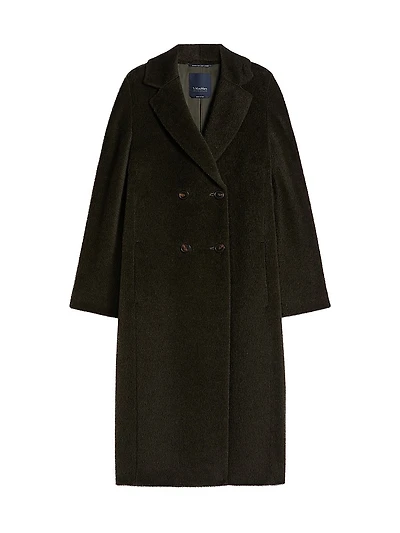 Double Breasted Wool and Alpaca Coat