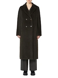 Double Breasted Wool and Alpaca Coat