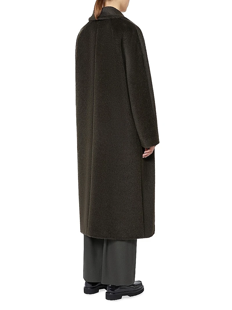 Double Breasted Wool and Alpaca Coat