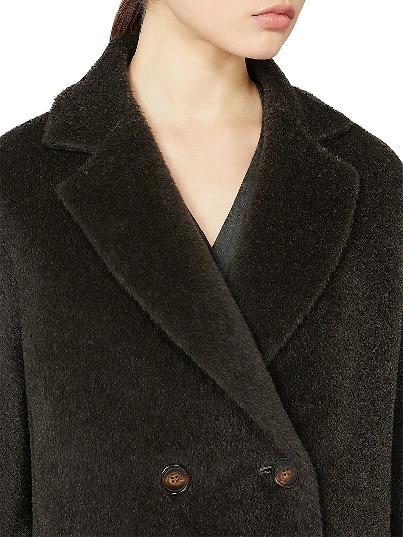 Double Breasted Wool and Alpaca Coat