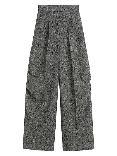 Wool and Silk Tweed Trousers