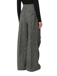 Wool and Silk Tweed Trousers