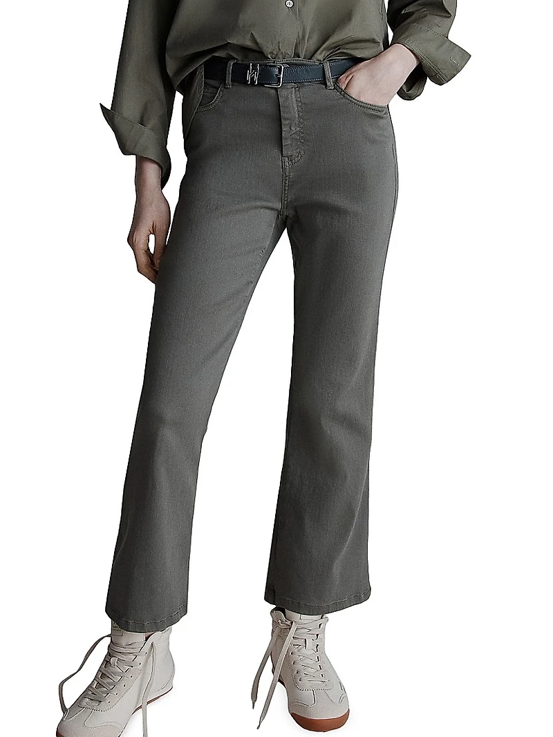 Flared Cropped Jeans