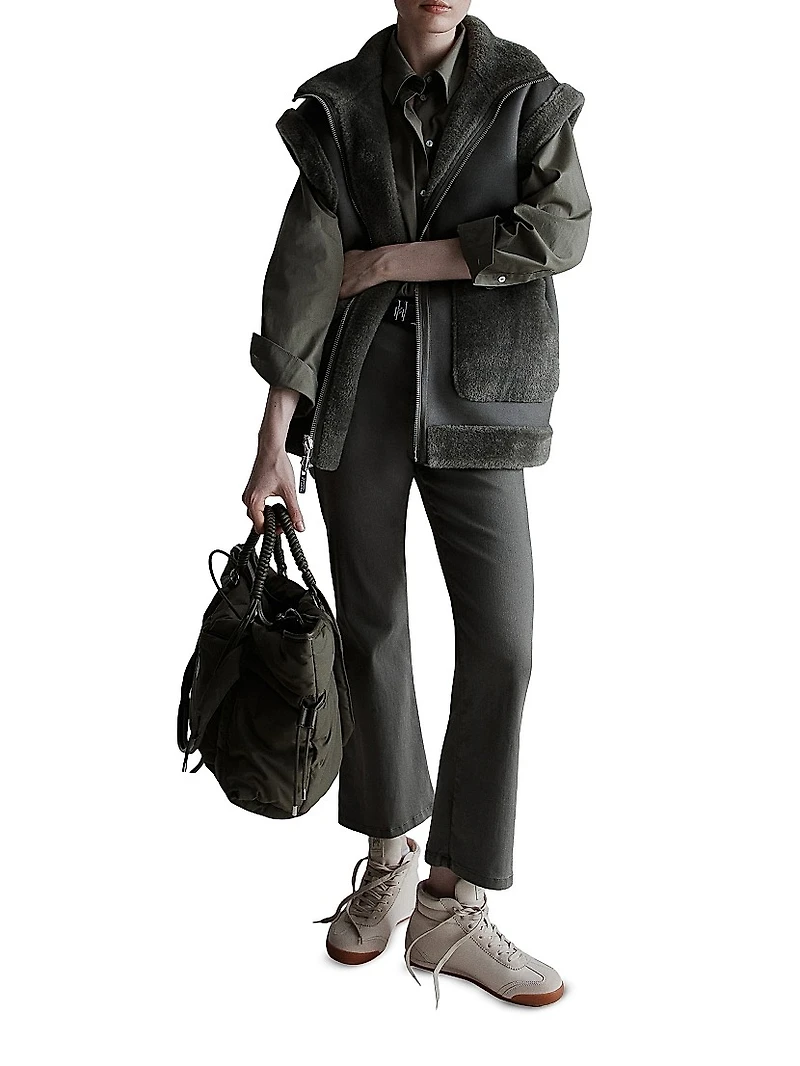 Flared Cropped Jeans