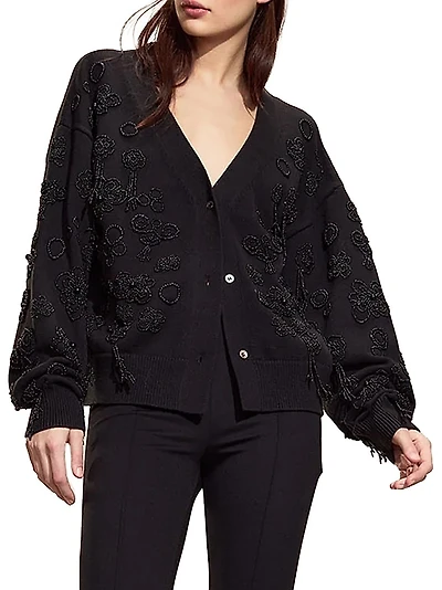 Paloma Embellished Boyfriend Cardigan