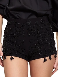 Paloma Bead-Embellished Shorts
