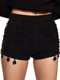 Paloma Bead-Embellished Shorts
