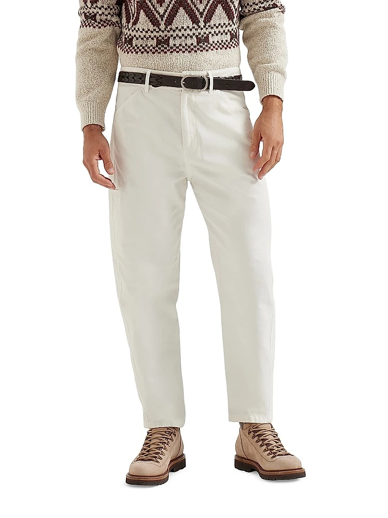 Twisted Cotton Gabardine Ergonomic Trousers