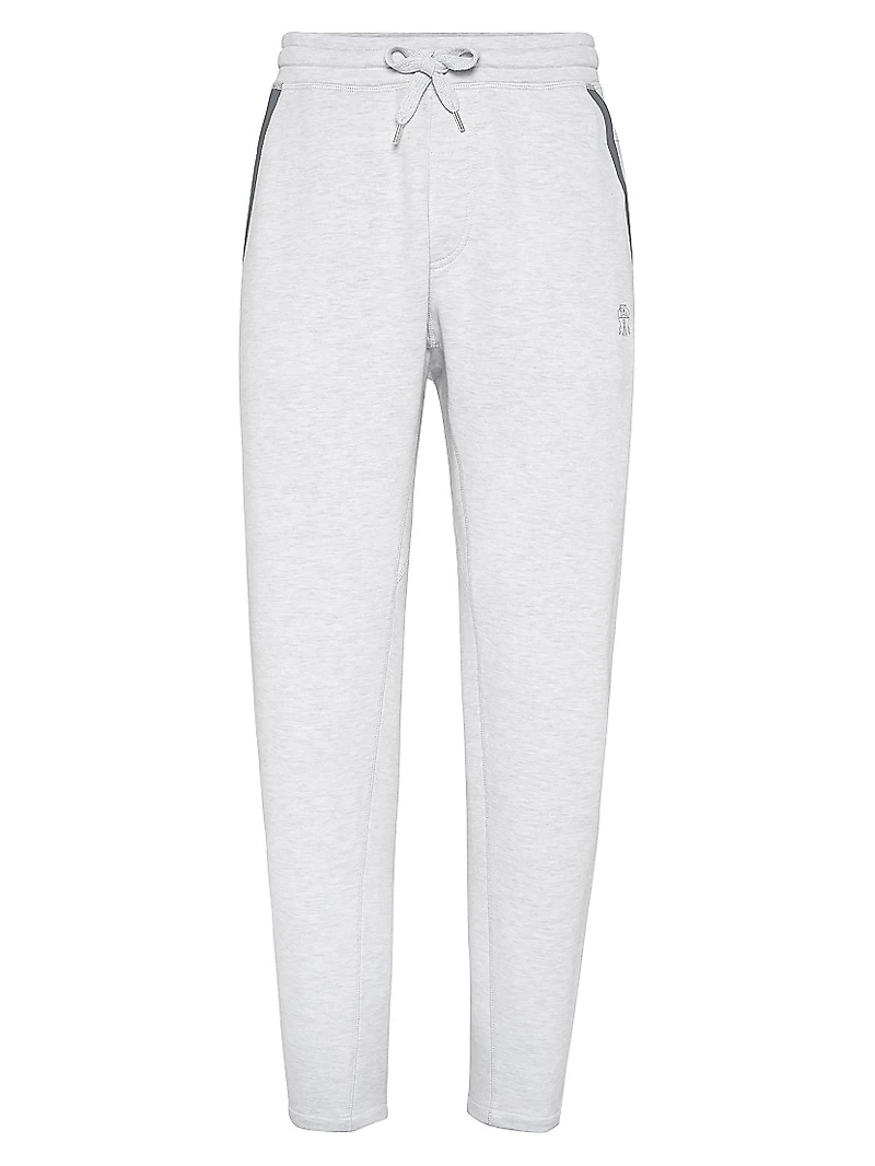 Sea Island Cotton French Terry Double Cloth Trousers