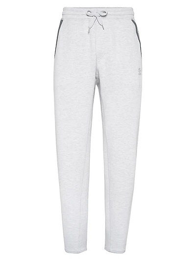 Sea Island Cotton French Terry Double Cloth Trousers